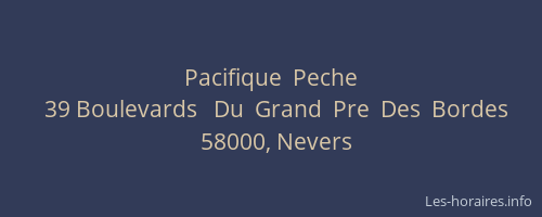 Pacifique  Peche