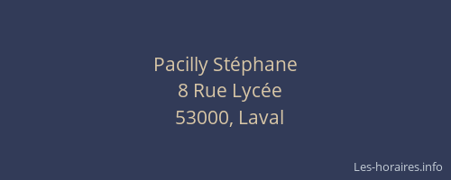 Pacilly Stéphane