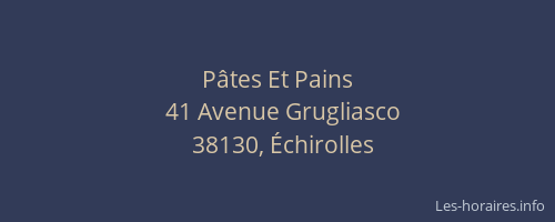 Pâtes Et Pains