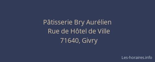 P&acirc;tisserie Bry Aur&eacute;lien