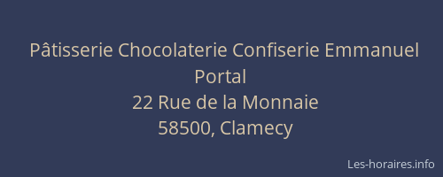 P&acirc;tisserie Chocolaterie Confiserie Emmanuel Portal