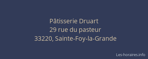 P&acirc;tisserie Druart