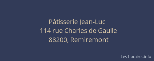 P&acirc;tisserie Jean-Luc