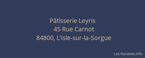P&acirc;tisserie Leyris