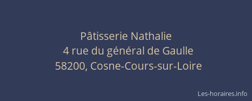 P&acirc;tisserie Nathalie