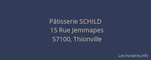 P&acirc;tisserie SCHILD