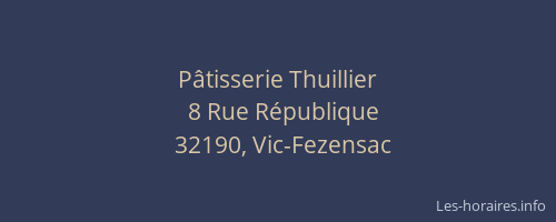 P&acirc;tisserie Thuillier