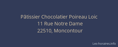 Pâtissier Chocolatier Poireau Loic