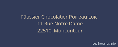P&acirc;tissier Chocolatier Poireau Loic