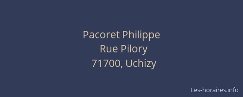 Pacoret Philippe