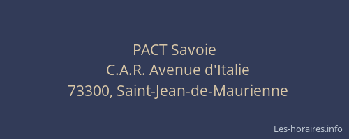 PACT Savoie