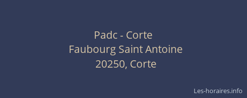 Padc - Corte