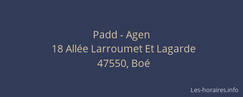 Padd - Agen