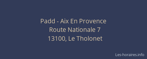 Padd - Aix En Provence