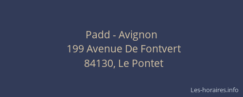 Padd - Avignon