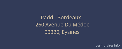 Padd - Bordeaux