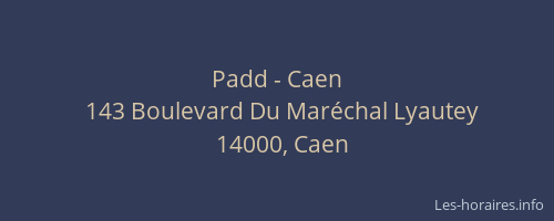 Padd - Caen