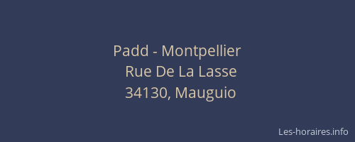 Padd - Montpellier