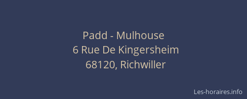 Padd - Mulhouse