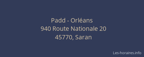 Padd - Orléans
