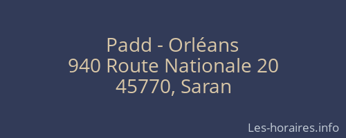 Padd - Orléans