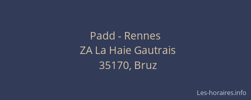 Padd - Rennes