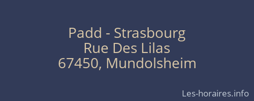 Padd - Strasbourg