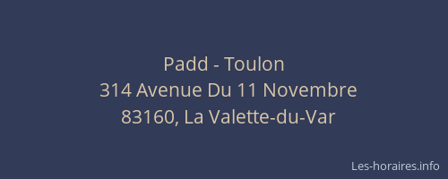 Padd - Toulon