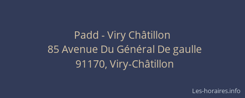Padd - Viry Châtillon