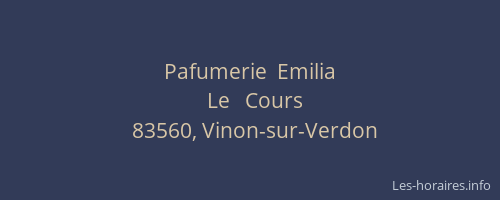 Pafumerie  Emilia