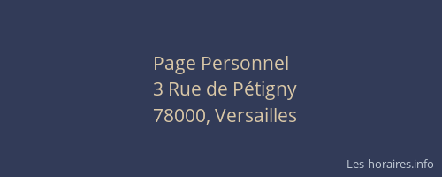 Page Personnel