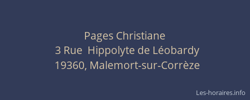 Pages Christiane