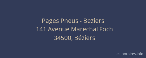 Pages Pneus - Beziers