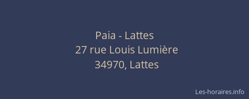 Paia - Lattes