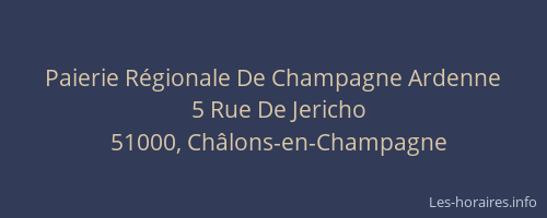 Paierie Régionale De Champagne Ardenne