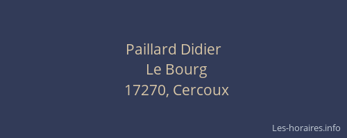 Paillard Didier