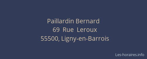 Paillardin Bernard