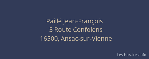 Paill&eacute; Jean-Fran&ccedil;ois