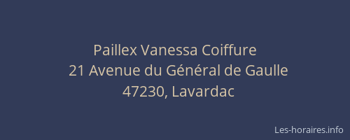 Paillex Vanessa Coiffure