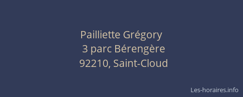 Pailliette Grégory