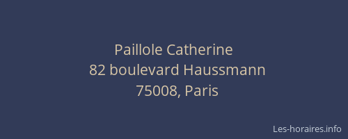 Paillole Catherine