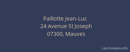 Paillotte Jean-Luc