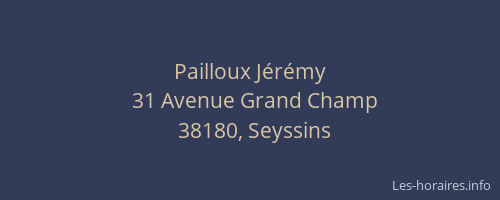 Pailloux J&eacute;r&eacute;my