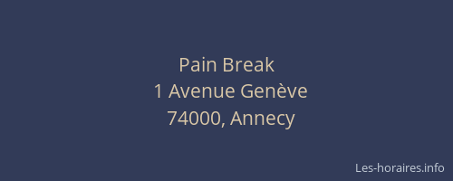 Pain Break
