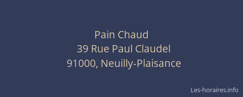 Pain Chaud