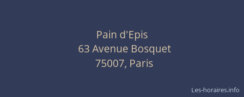 Pain d'Epis