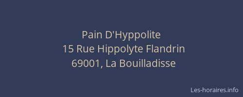 Pain D'Hyppolite