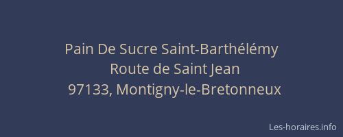 Pain De Sucre Saint-Barthélémy