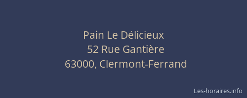 Pain Le Délicieux