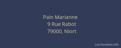 Pain Marianne